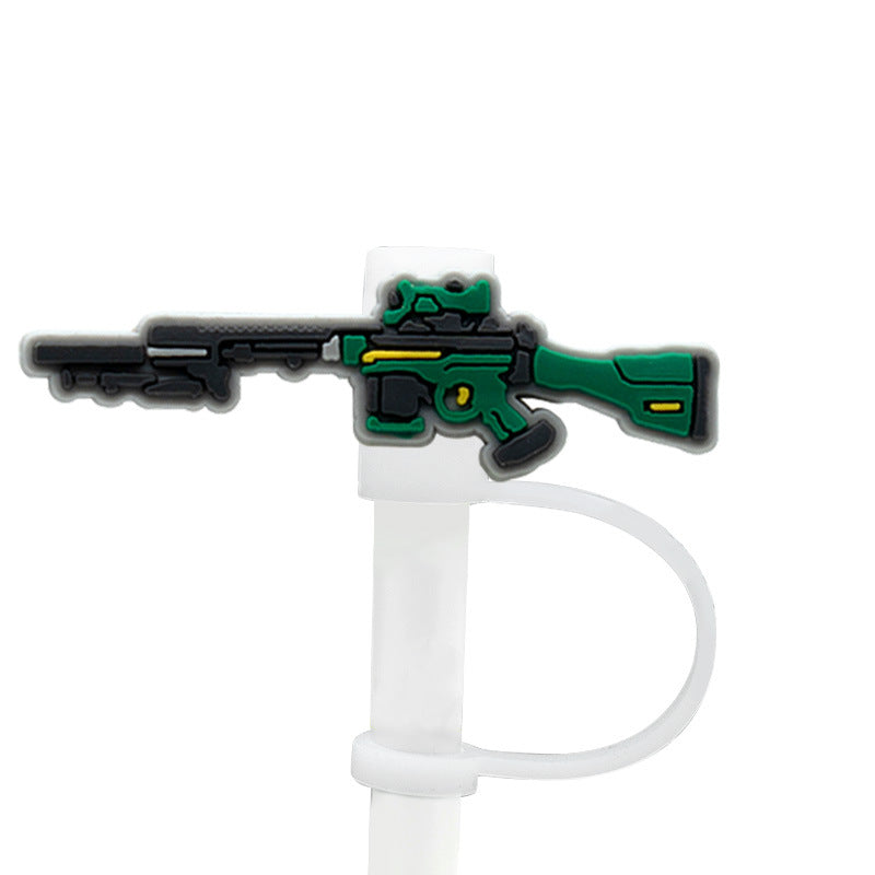 Wholesale 10pcs/pack Party straw clip straw cap silicone dust plug straw decoration